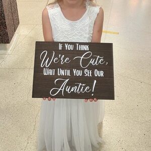 Flower girl wedding sign